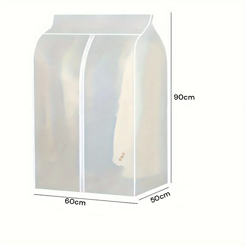90cm Clothes Dust Cover Wardrobe Cloth Cover Clothes Storage Bag For Garments Suits Dresses Coats