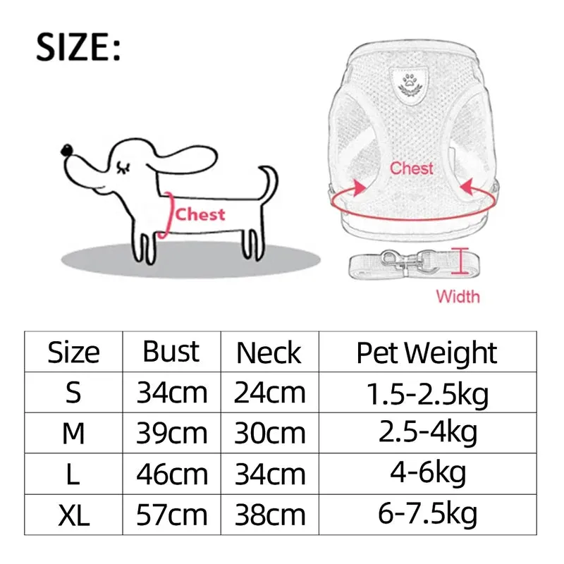 Adjustable Cat Harness & Leash Set