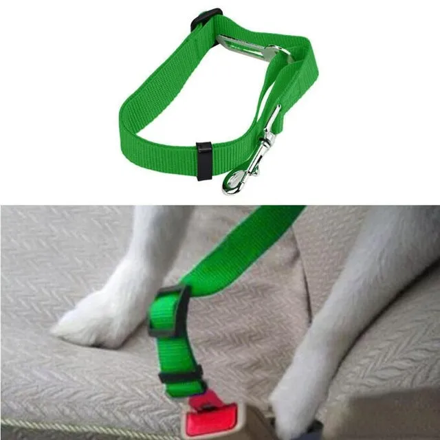 Adjustable Pet Seat Belt/Safety Leads Vehicle Seat-belt Harness in 12 colors for the ultimate look