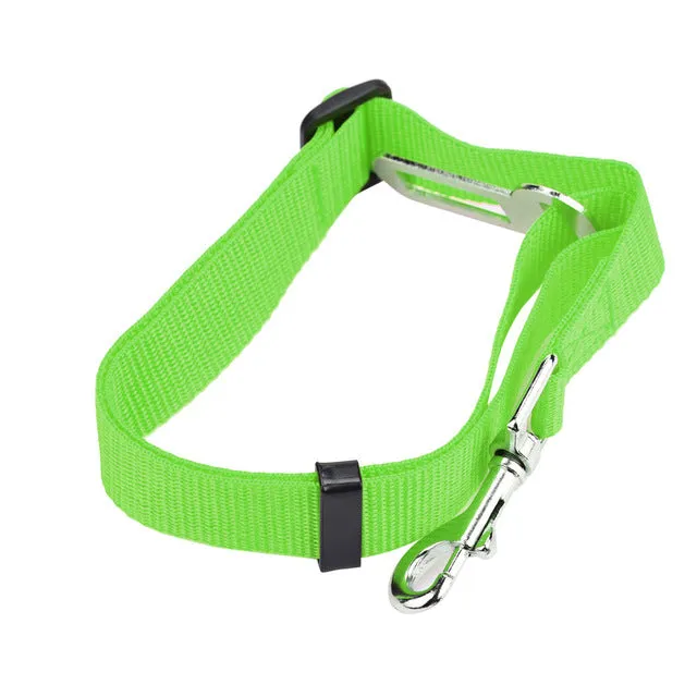 Adjustable Pet Seat Belt/Safety Leads Vehicle Seat-belt Harness in 12 colors for the ultimate look