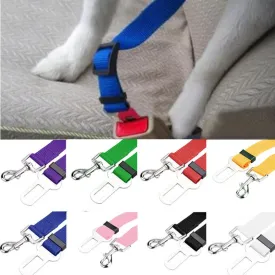 Adjustable Pet Seat Belt/Safety Leads Vehicle Seat-belt Harness in 12 colors for the ultimate look