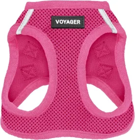Best Pet Supplies Voyager Step-in Air Dog Harness - All Weather Mesh, Reflective, No Pull Harness for Small, Medium Dogs, Cats - Secure with Hook & Loop Fastener, Buckle, Double D-Rings - Fuchsia, S