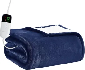 BOMOVA Heated Electric Blanket Full Size - 72" x 84" Heating Blanket with 10 Heating Levels & 8 Hours Auto Off, Warm Flannel Blanket with Over-Heat Protection, for Women, ETL & FCC Certified