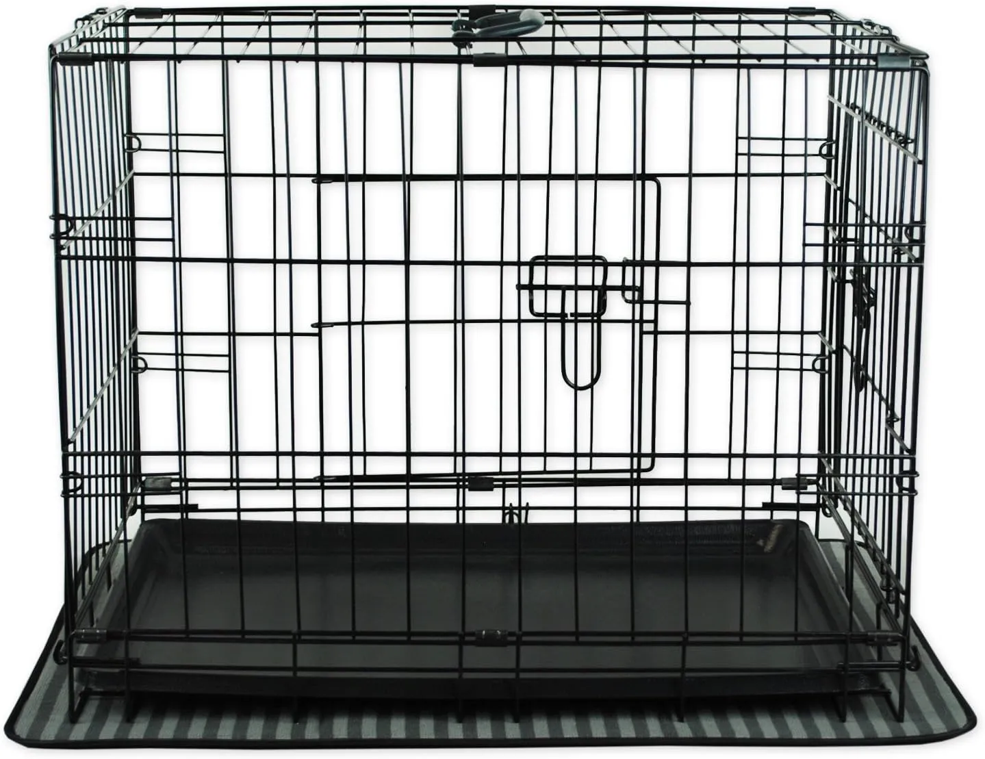Bone Dry Striped Pet Cage Mat, XX-Large - 30 x 45, Gray