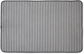 Bone Dry Striped Pet Cage Mat, XX-Large - 30 x 45, Gray