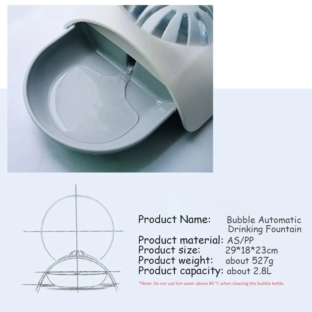 Cat Drinking Fountain - Automatic Water Dispenser Bowl