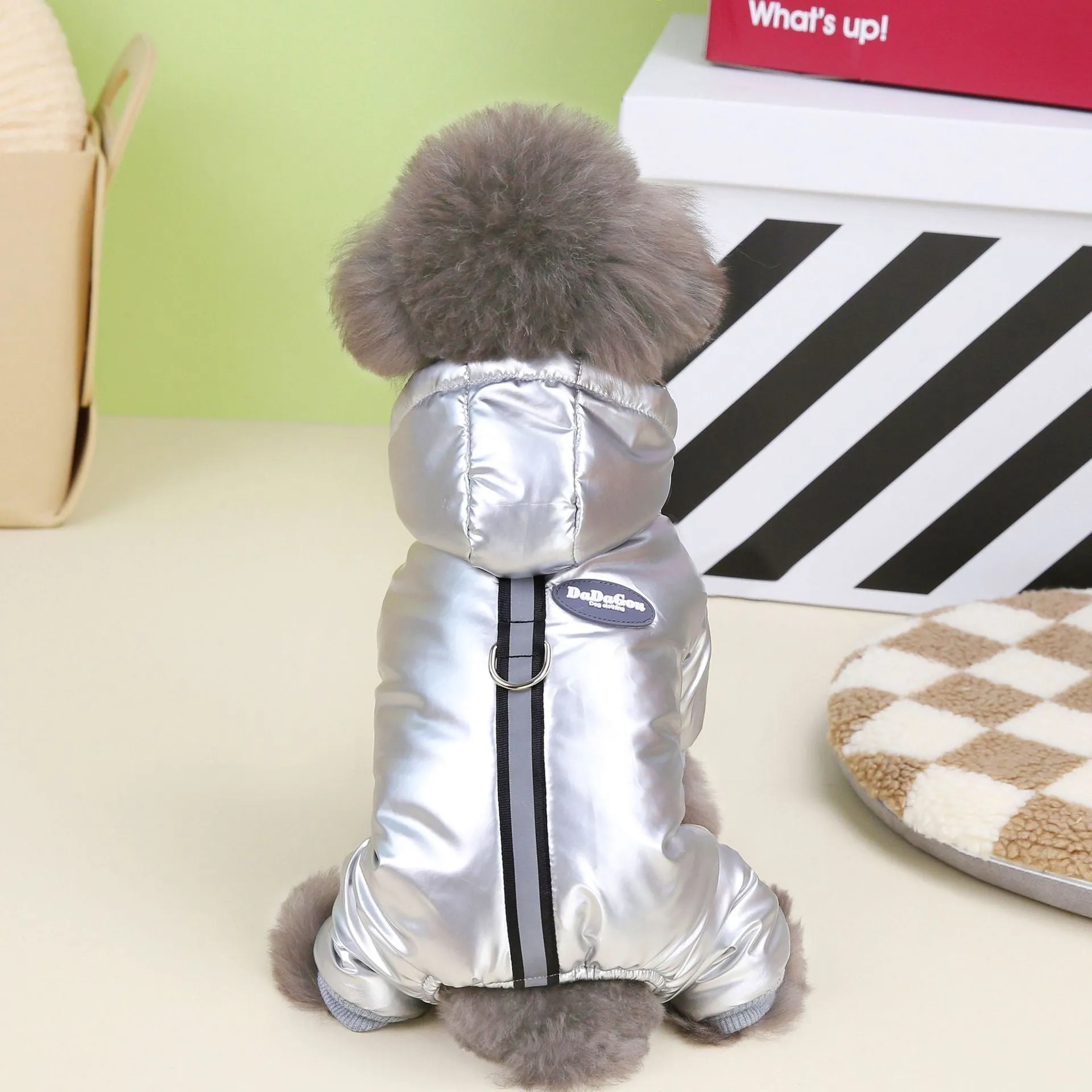 Dog Coat Windproof Jacket 4 Legs Warm Dog Jumpsuit