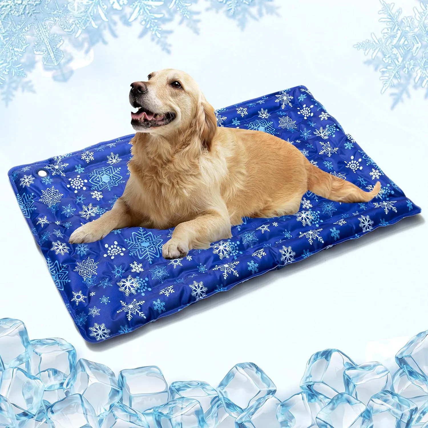 Dog Cooling Mat, Summer Self Cooling Pad for Small Medium Large Dogs, Waterproof Washable Reusable Pet Mat for Sleeping Relax Indoor & Outdoor (47"*28")
