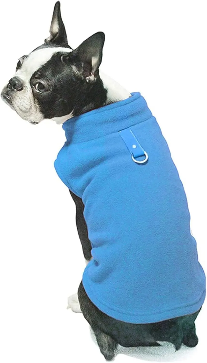 Dog Fleece Vest Jacket Pet Dogs Clothes Warm for Small Dogs Aqua XL