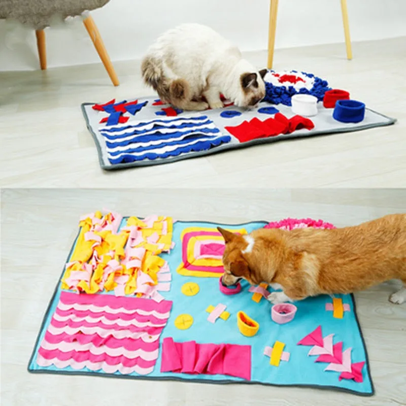 Dog Mat Sniffing Pad Blanket Training Puzzle