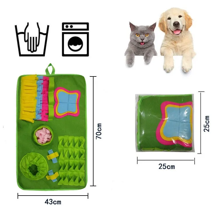 Dog Mat Sniffing Pad Blanket Training Puzzle