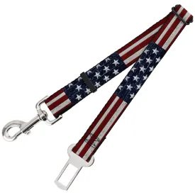 Dog Safety Seatbelt for Cars - Americana Rustic Stars & Stripes