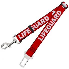 Dog Safety Seatbelt for Cars - LIFEGUARD/Logo Red/White