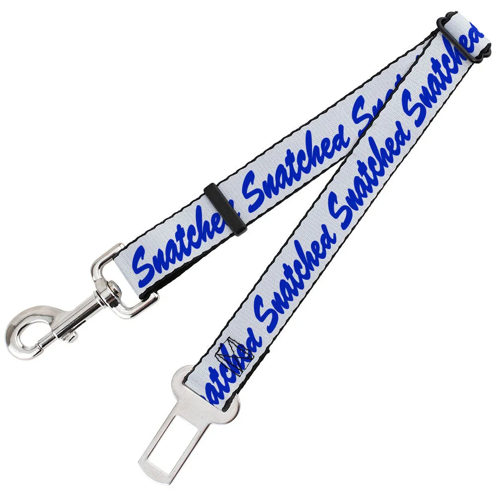Dog Safety Seatbelt for Cars - SNATCHED Script  White/Blue