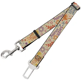 Dog Safety Seatbelt for Cars - Summer Harmony Collage Beige/Multi Color