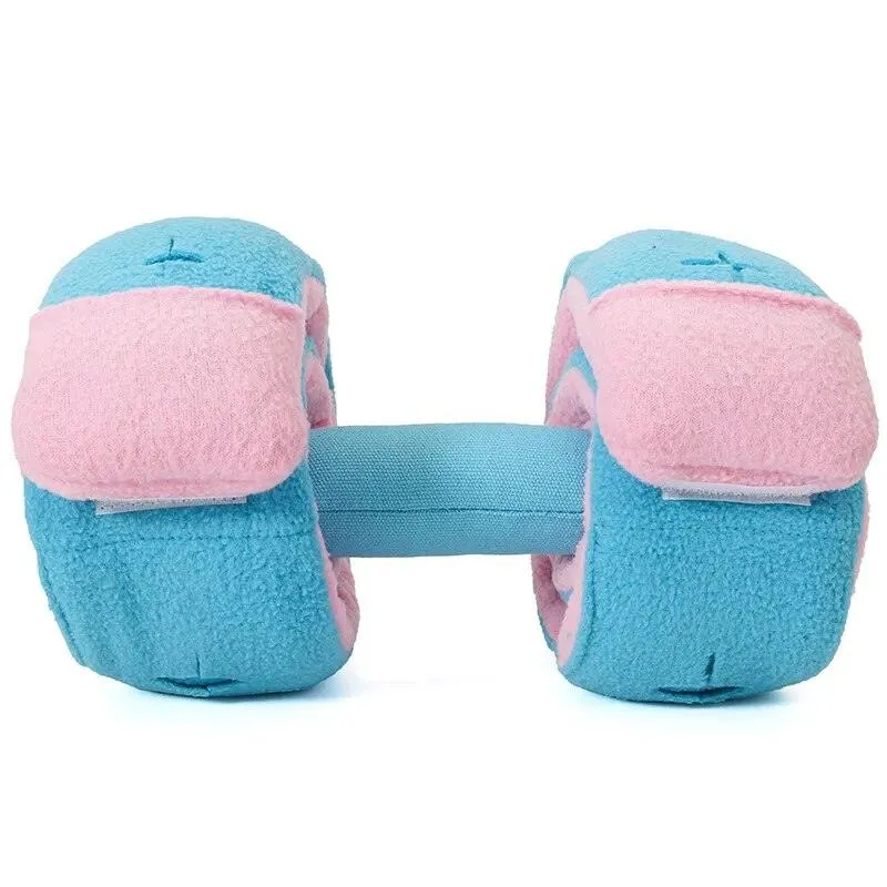 Dog Sniffing Dumbbell Squeak Chew Toys Pets Foraging Training