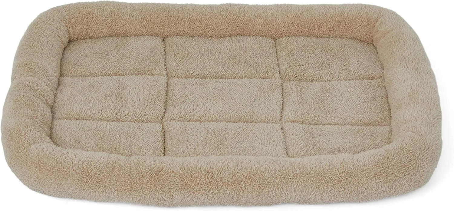 EveryYay Plush Dog Crate Mat 22" L X 15" W X 2" H Brown