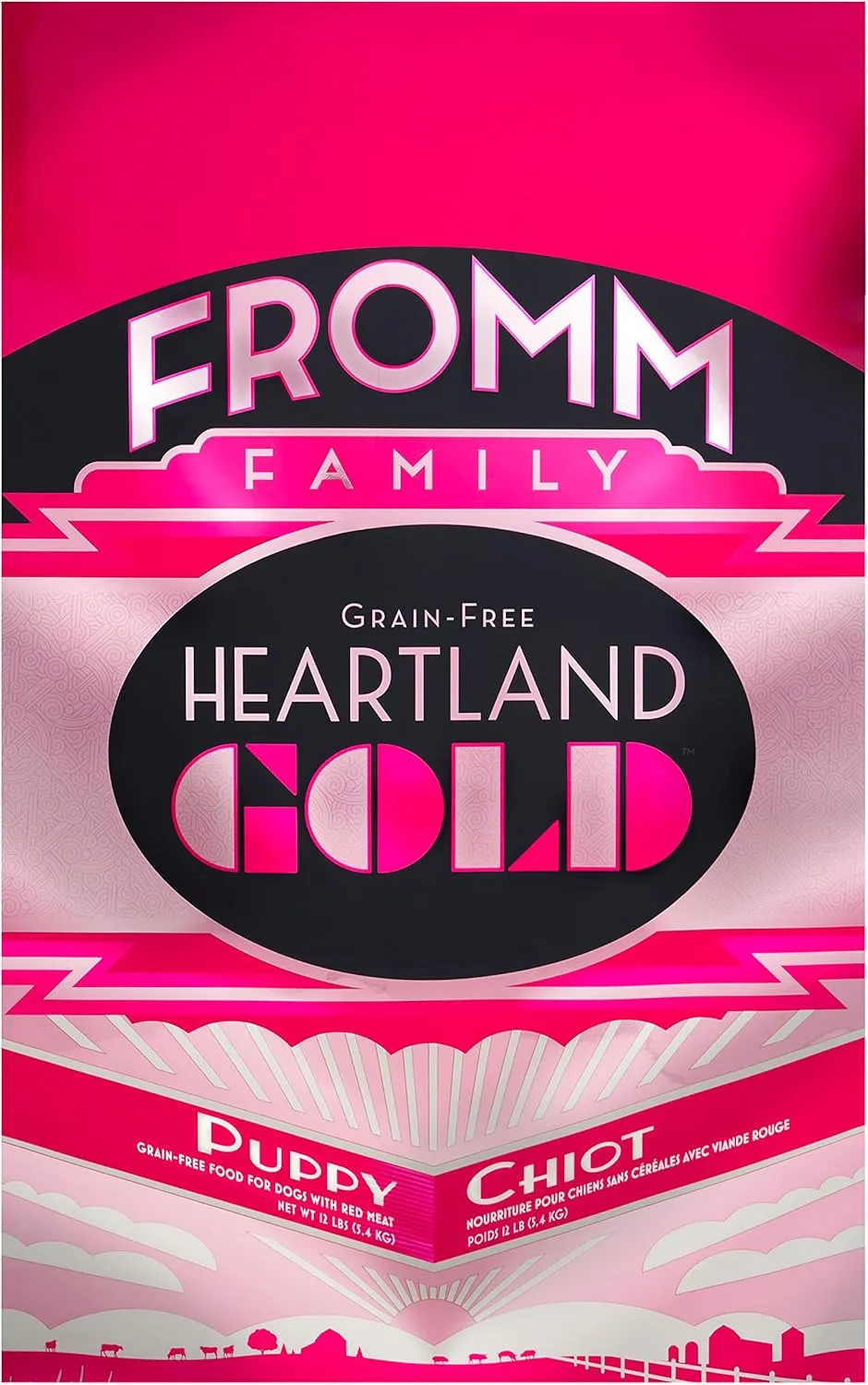Fromm Heartland Gold Puppy Premium Dry Dog Food - Dry Puppy Food for Medium & Small Breeds - Beef Recipe - 12 lb