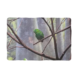 Green Bird Sublimation Pet Blanket