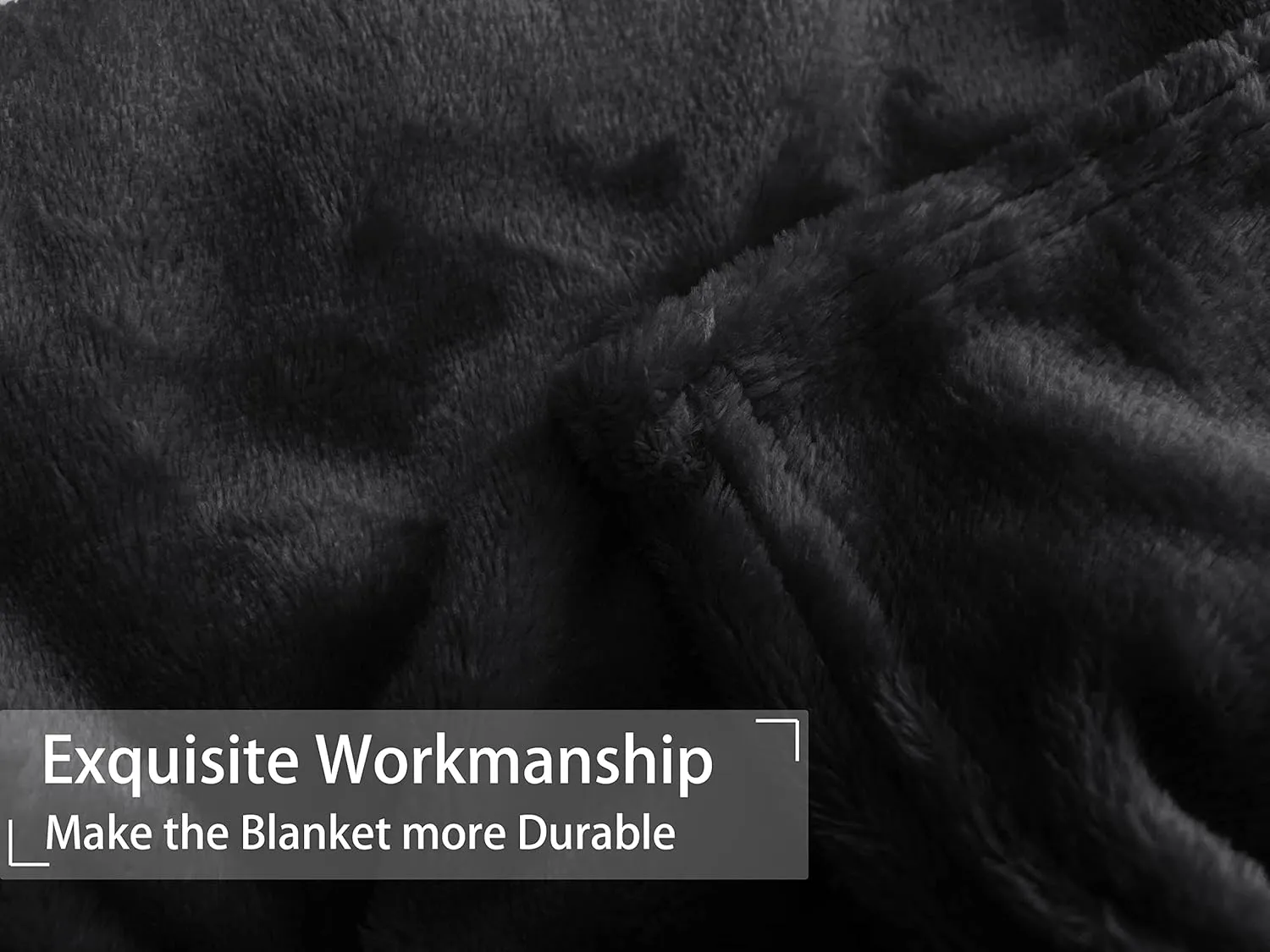 iMaylex Soft Puppy Flannel Fleece Blanket for Pet Dog Cat, Plush Microfiber, Cozy and Lightweight, Black, Pet, 19 x 27 inch (50 x 70 cm)