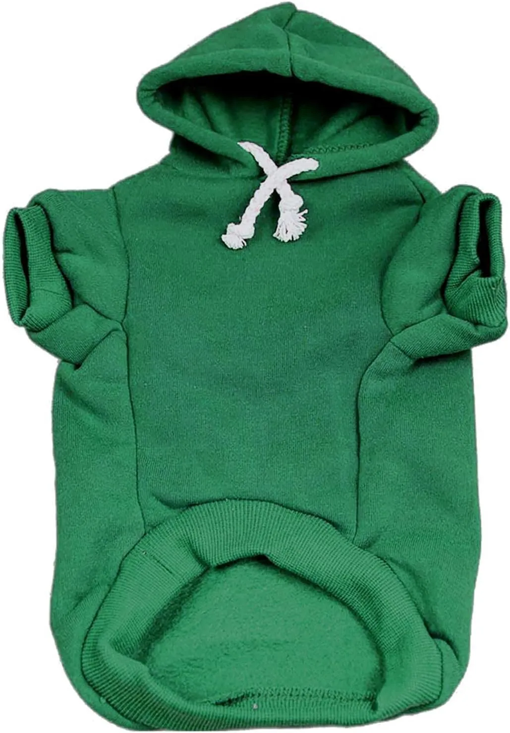 Juneteenth Dog Hoodie Fleece Lined Pullover Sweatshirt with Leash Hole (Green, X-Small 751)
