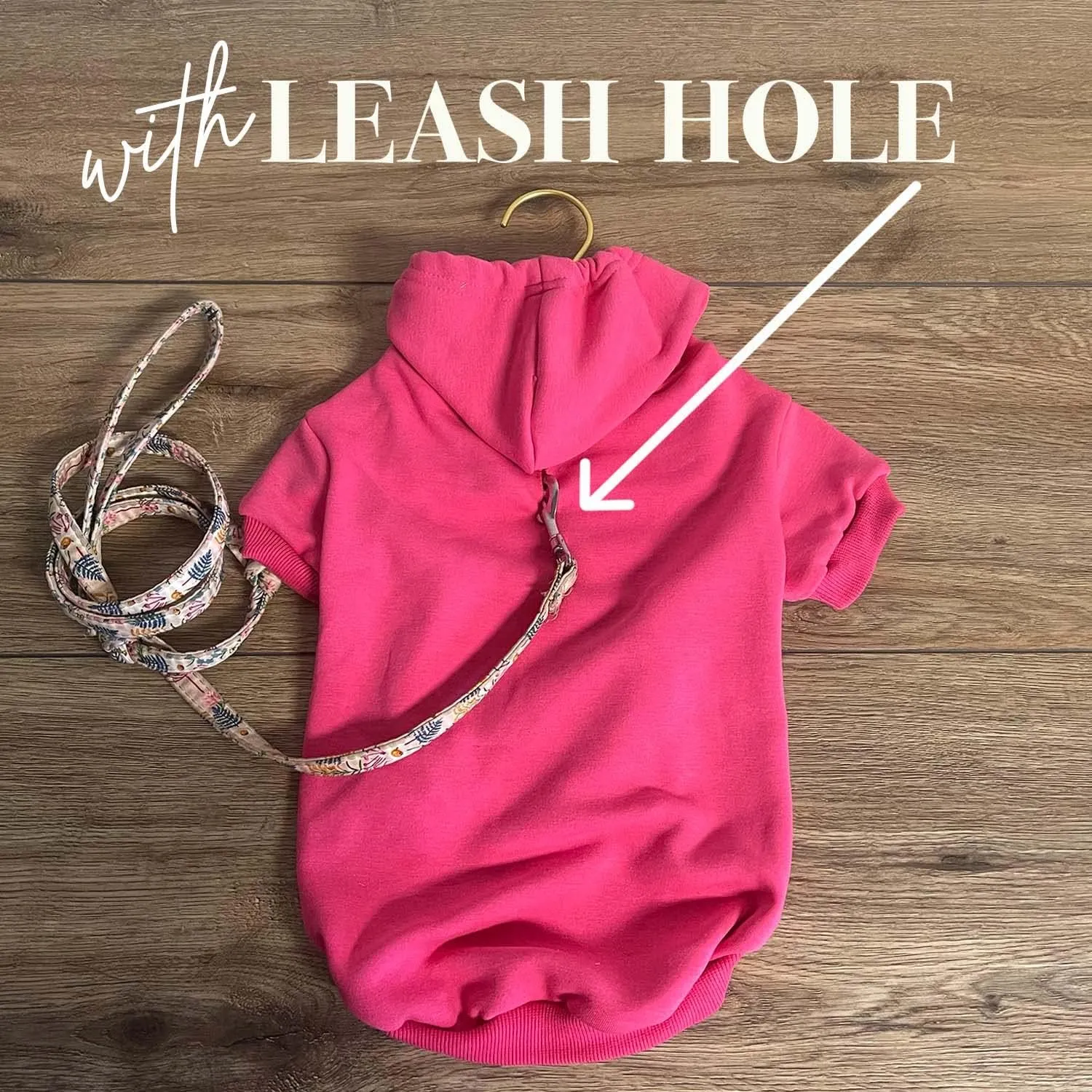 Juneteenth Dog Hoodie Fleece Lined Pullover Sweatshirt with Leash Hole (Green, X-Small 751)