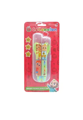 Landmark Cocomelon Bendable Training Spoon & Fork Set