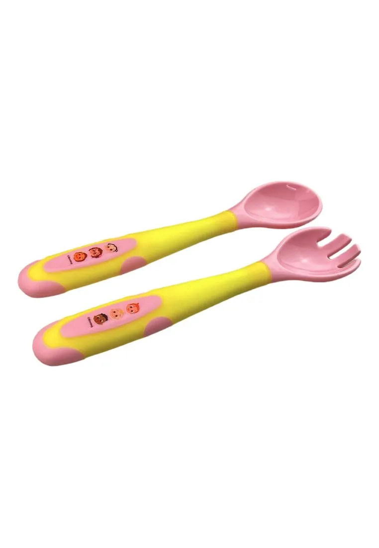 Landmark Cocomelon Bendable Training Spoon & Fork Set