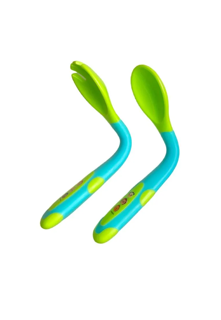 Landmark Cocomelon Bendable Training Spoon & Fork Set