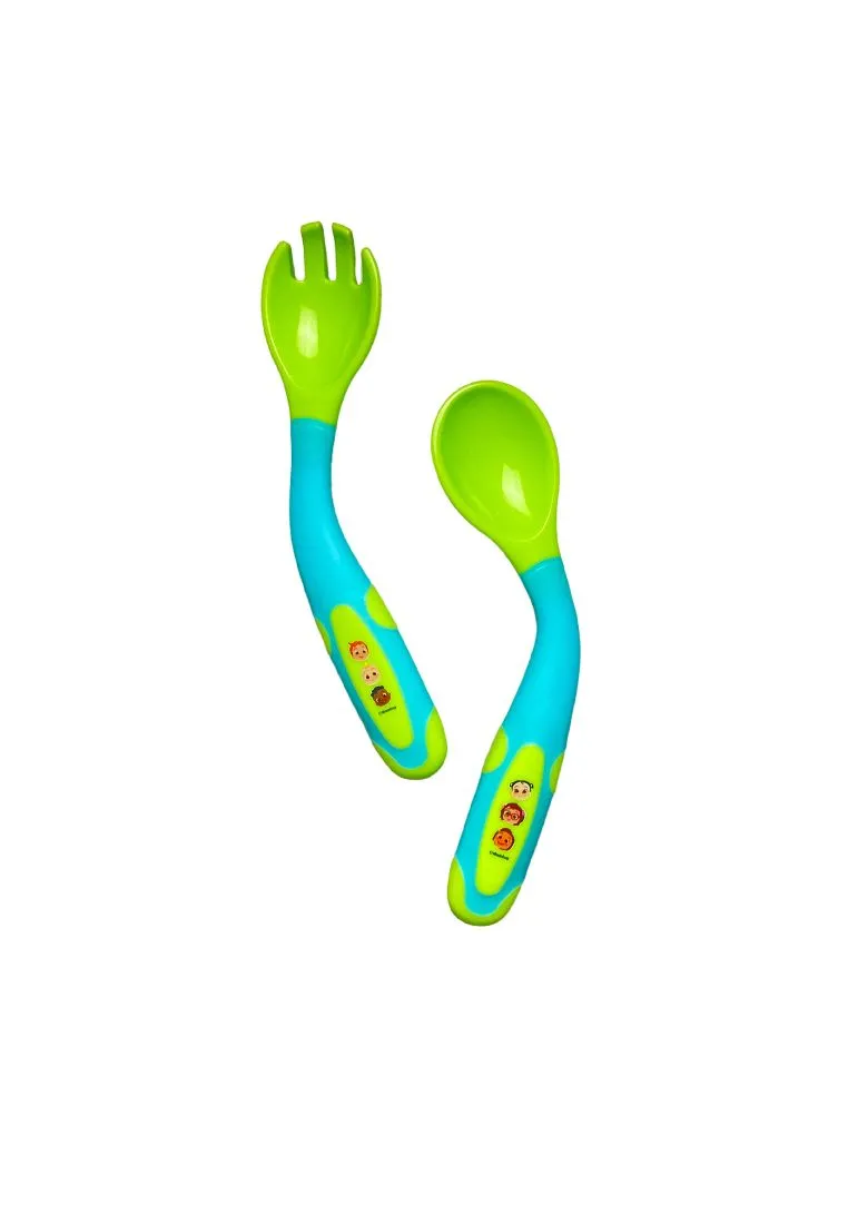 Landmark Cocomelon Bendable Training Spoon & Fork Set
