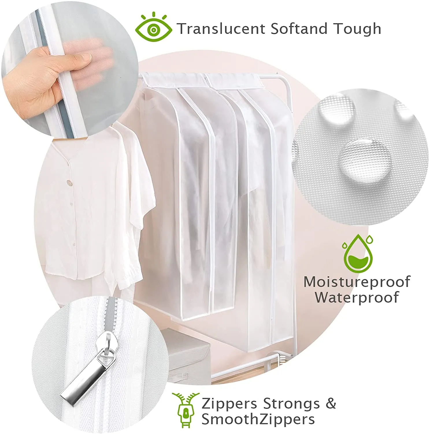 Lightweight Closet Garment Clothes Cover Protector 100x50x90 cm
