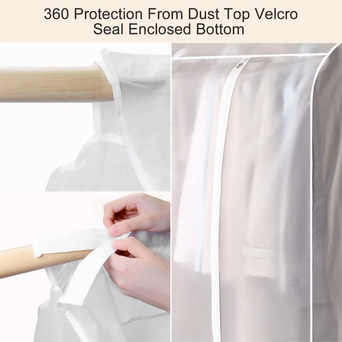 Lightweight Closet Garment Clothes Cover Protector 100x50x90 cm