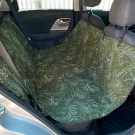 Molly Mutt 3-in-1 Back Seat Cover for Dogs, 100% Cotton Canvas Back Seat Hammock with Headrest Straps, Belt Slots, & Anchors, Non-Skid Cargo Area Cover, Machine Washable, No Harmful Chemicals, 56"x56"