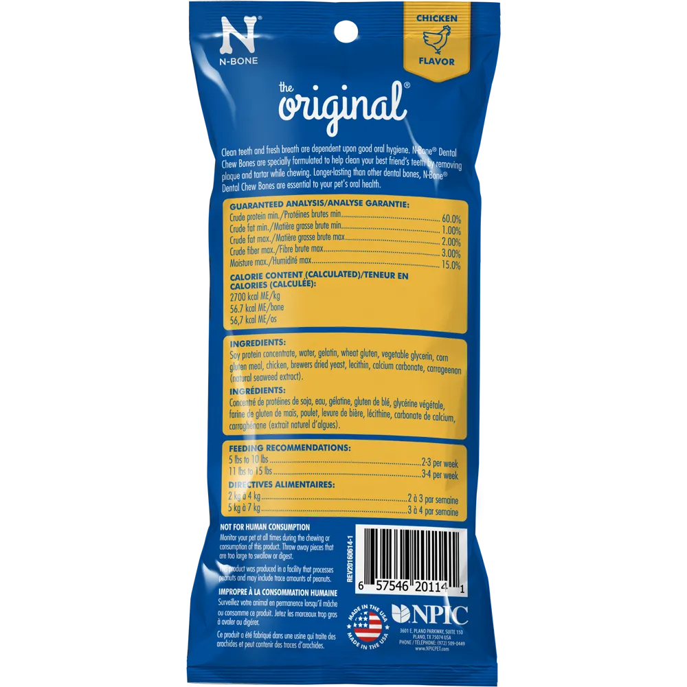 N-Bone The Original Chicken Flavor Chew Bone Dog Treat