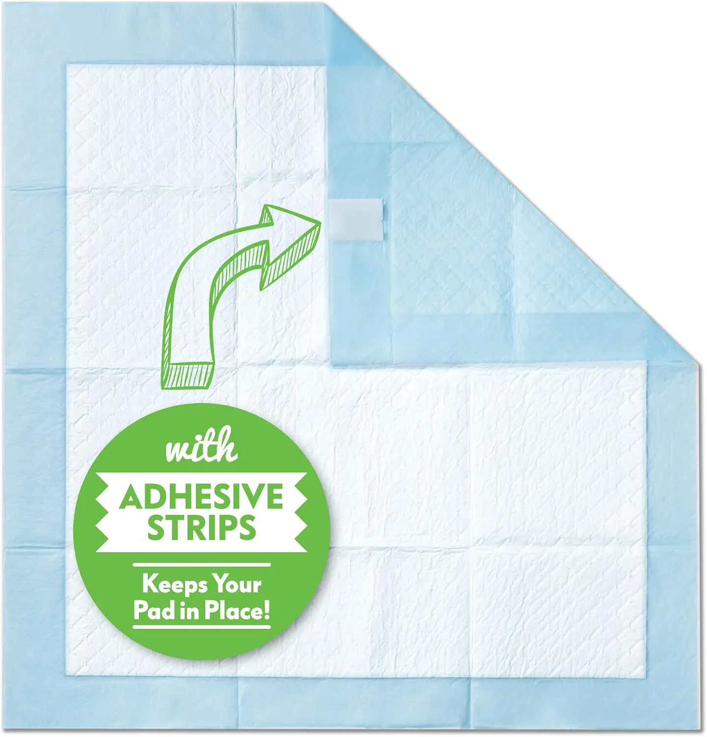 Paw Inspired 28x30 Extra Large Puppy Pads with Adhesive Tabs, Heavy Duty Dog Pee Pads, XL Potty Training Pads (40 Count)