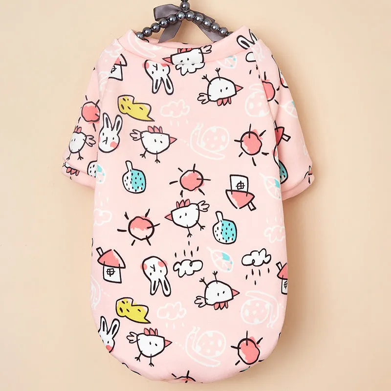 Pet dog clothes autumn cold-proof pet clothing