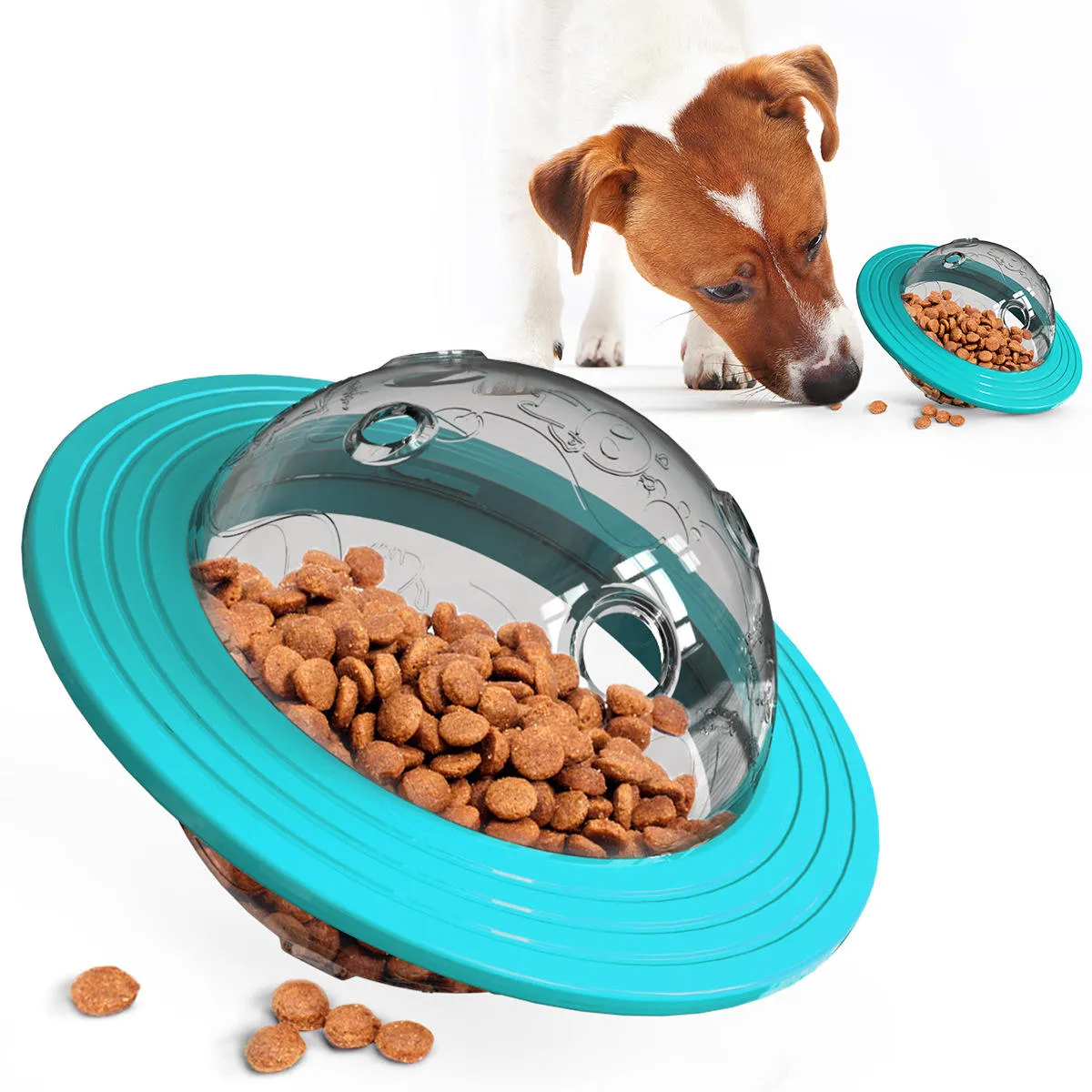 Puzzle Toys for Middle-Size Dogs , Nontoxic Bite-Resistant Dog Treat Feeder (MOQ: 10 Sets)