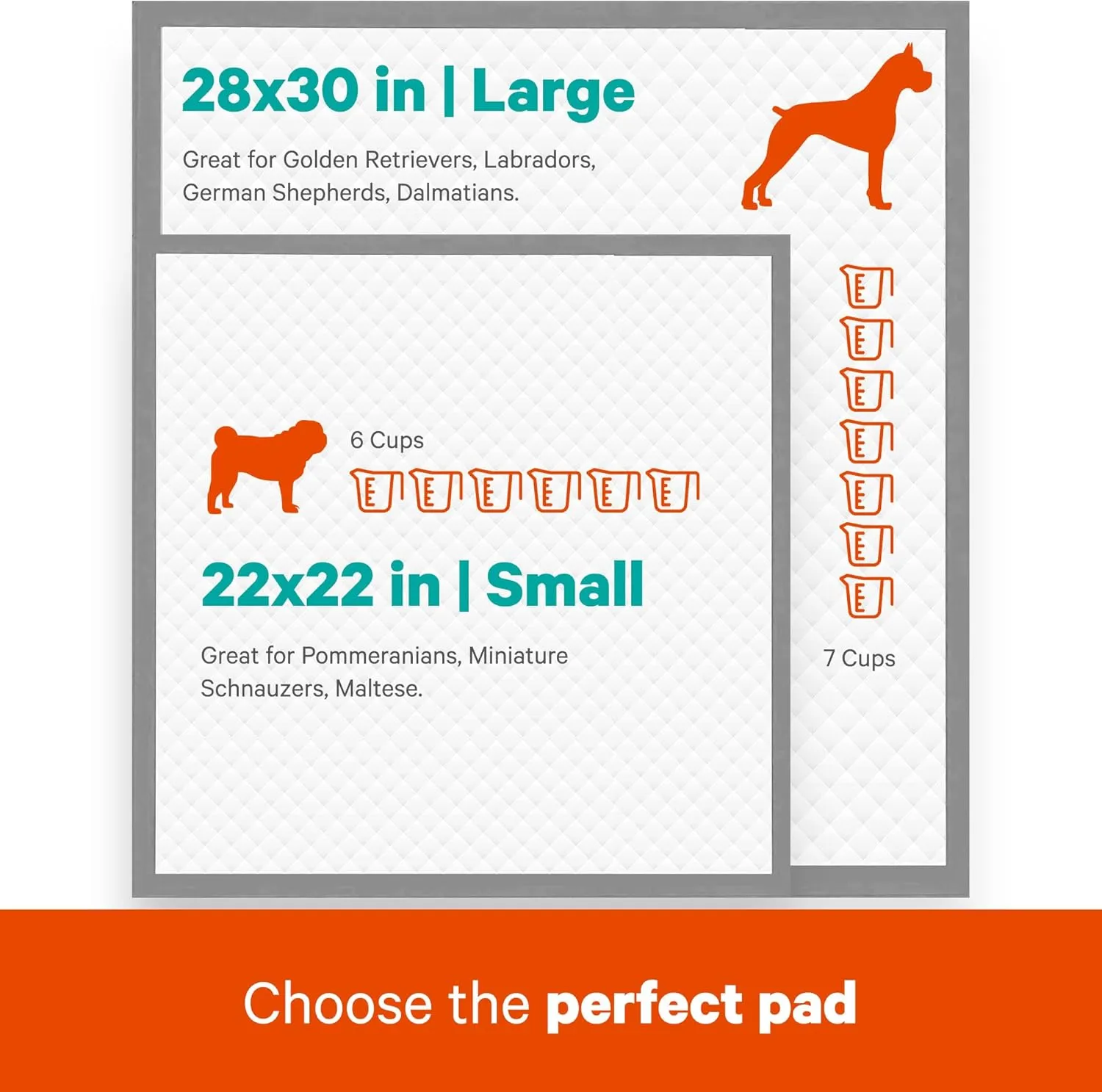Scented Large Dog Pads, [100 Count], Quick-Drying Leakproof Dog Pee Pads with Odor Control for Puppy Training, Indoor or Outdoor Use