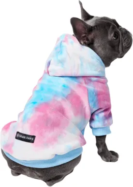 Spark Paws Dog Hoodie - Premium Quality, Buttery Soft, Superior Comfort and Fit, Calming Fleece Interior, Suitable for All Breeds - Snow Cone Skydye - L