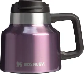 Stanley Tough-To-Tip Admiral's Mug 20 oz | Twist-on Flip Open Lid | Wide Body with Non-Skid Rubber Base | Insulated Stainless Steel Coffee Cup | BPA-Free | Wisteria Shine