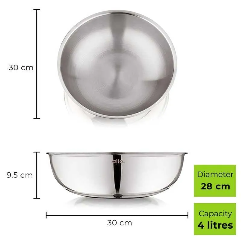 Tobie Stainless Steel Bowl - 4000 ML