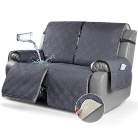 Waterproof Recliner Chair Cover with Double Straps (2 Seater)